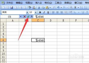 Excel2003中怎样加入美元符号 