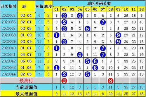 天赐大乐透第2020045期 重号已轮空三期