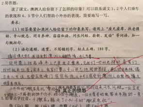 澳洲人给你留下了怎样的印象写180字作文 