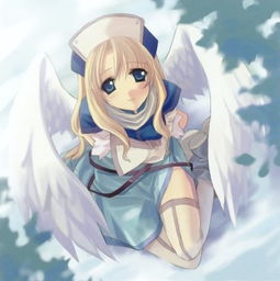谁有长着天使翅膀的动漫美少女图片
