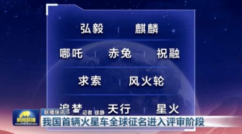 火星车征名投票(海报丨中国首辆火星车有名字了，和湖南有关系)