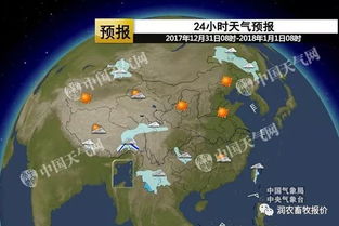 2017年12月31日 润农资讯全国天气预报