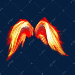 翅膀红色系火焰羽翼模拟火元素免扣素材图片免费下载 千库网 