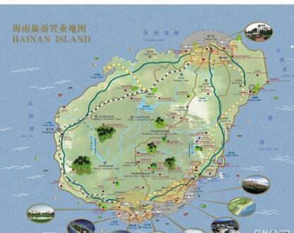 海南旅游地图,海南地图高清全图