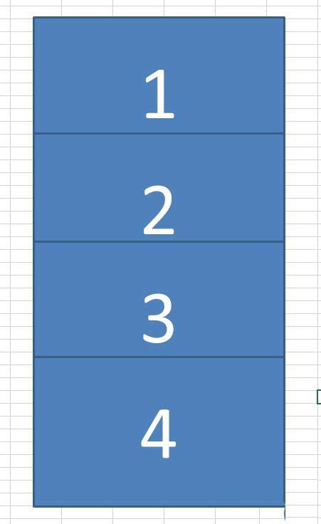Excel怎么绘制矩形层叠图形