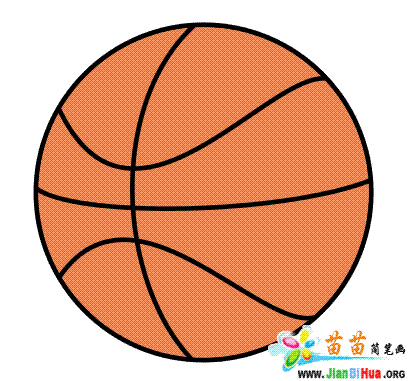 basketball 简笔画图片