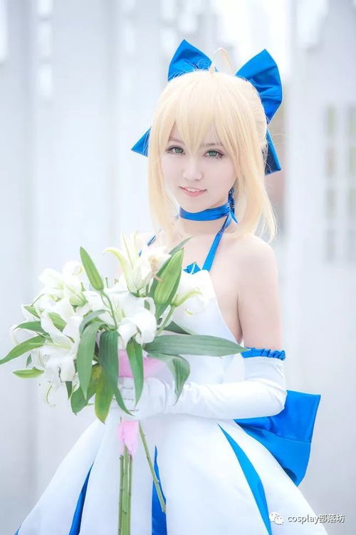 cos Saber TYPE MOON10周年白礼服