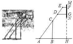 我国古代数学著作中.将底面是直角三角形.且侧棱与底面垂直的三棱柱称为 堑堵 某 堑堵 的三视图如图所示 网格图中每个小正方形的边长均为1 .则该 堑堵 的侧面积为 