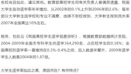 不可思议 每年竟有这么多学生因为专业原因导致退学