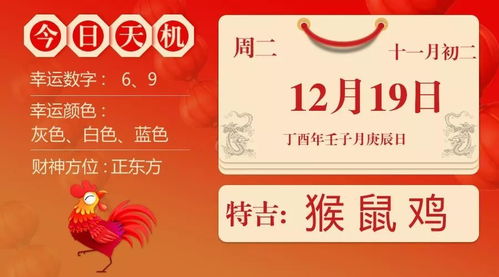 12月19日生肖运势 猴 鼠 鸡大吉 