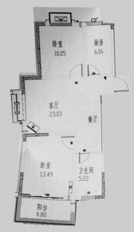 请大师指点户型风水好不好 上面是北方 