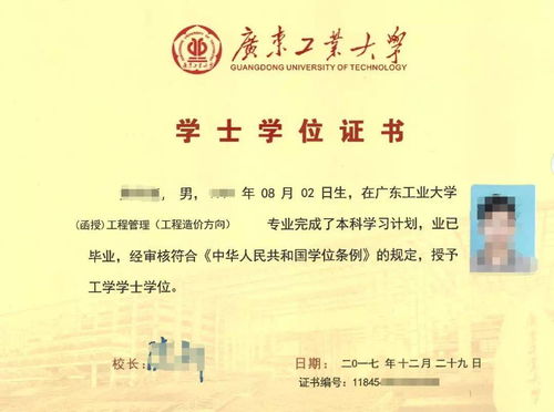 本科毕业证书与学士学位证书展示