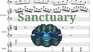 泰拉瑞亚 灾厄Mod 沉沦之海 主题曲 Sanctuary 钢琴乐谱音乐 by hedgedhog