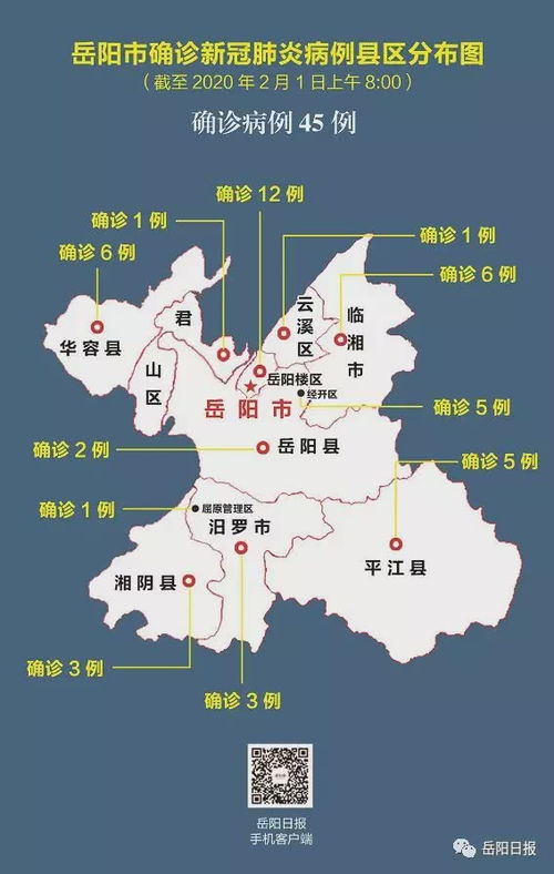 最新 岳阳确诊病例县区分布图来了,看看他们去过哪干过啥