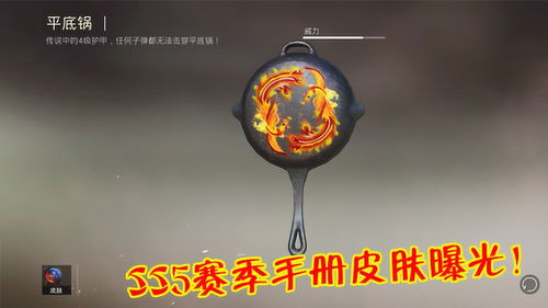 和平精英 SS5新皮肤曝光,平底锅皮肤碾压枪械,太酷炫了 