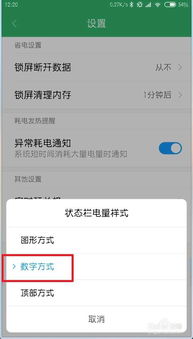 MIUI10设置电量图标显示百分比 