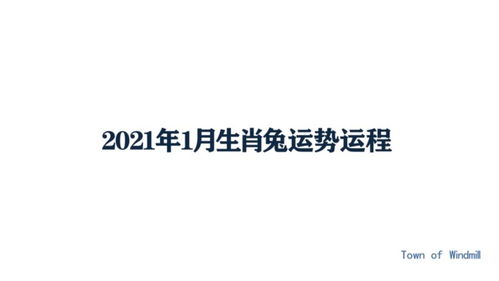 2021年1月生肖兔运势运程 