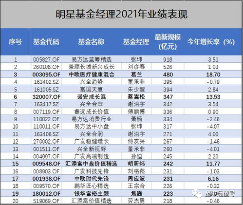 2021年,明星基金经理的业绩暴雷之年