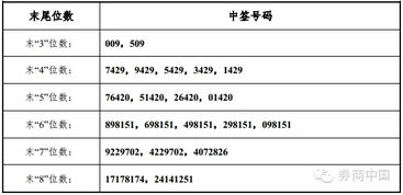 新股发行中签号是哪个号