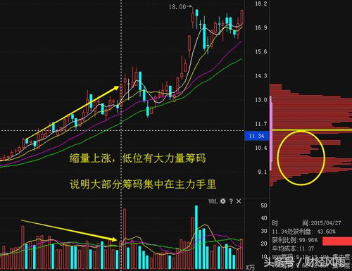 筹码分布为什么放大量时筹码只增加一点点，而缩量时反而增加得多