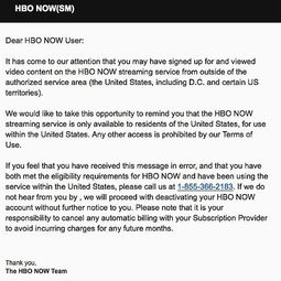 HBO开始打压HBO NOW海外付费用户