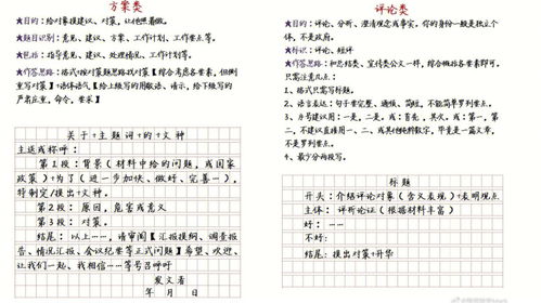 四种公文格式,宣传,总结,方案,评论类模版 