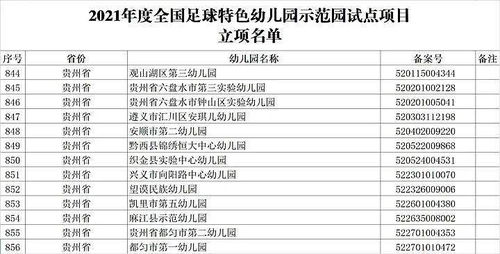 公示中 毕节2所幼儿园入选一全国特色示范试点