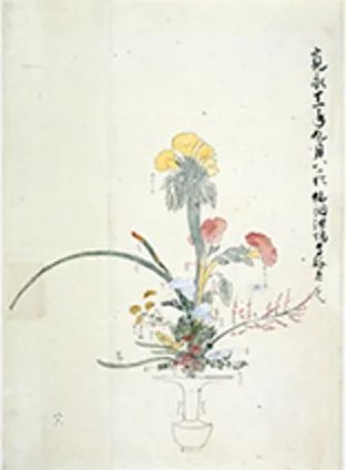 池坊華道家元 立花/生花春庭(後藤正一)先生画七点-