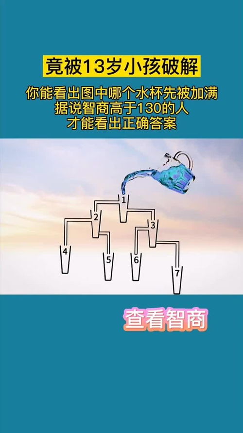 那个杯子先装满水,哪个杯子先装满水正确答案是什么？