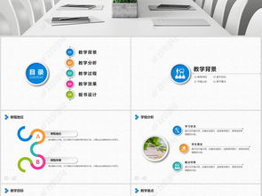微立体教育教学课程设计教师说课PPT模板PPT下载 