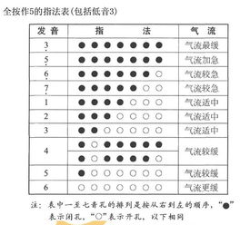 葫芦丝筒音5的指法图 