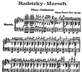 拉德斯基进行曲四手联弹钢琴曲谱,拉德斯基进行曲(四手联弹)的谱子