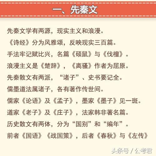 省考 事业单位 100句歌谣,带你了解中国古代文学常识 
