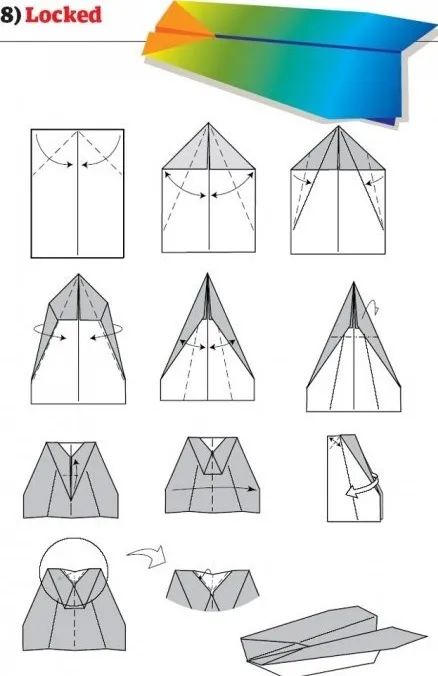 纸飞机的折法,你会几种呢 余杭区青少年宫科技小讲堂