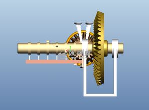 PROE设计的齿轮传动机制模型