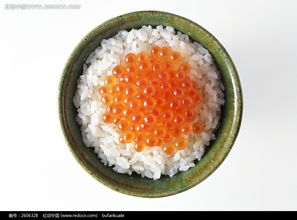 米饭上的鱼子图片免费下载 红动网 