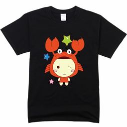 十二星座 巨蟹座高档彩色T恤