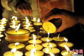 西藏西安迎 燃灯节 寺庙供灯祈福祝愿 