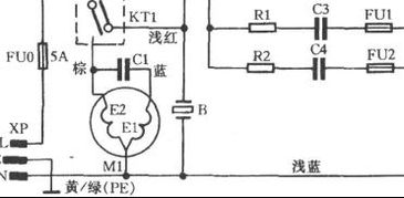 双桶洗衣机 启动电容接法 电容2条线 和4条线 
