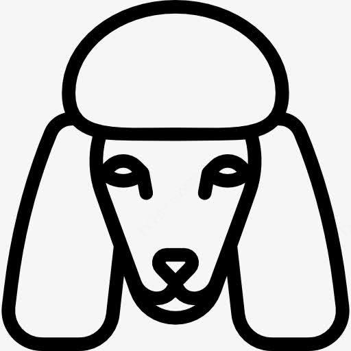 贵宾犬图标 品种图标 