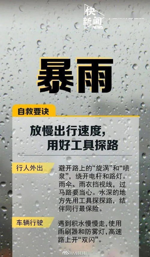 主汛期已至,一定要了解的八大自然灾害避险口诀