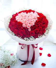 用心爱你 33枝戴安娜 66枝红玫瑰 1扎满天星 鲜花 