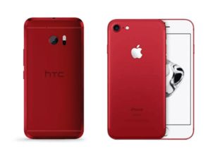 苹果红色款iPhone 7被指抄袭HTC One 