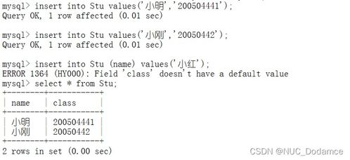 mysql唯一性约束