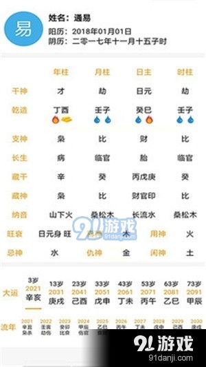 通易八字app 通易八字v1.2.1下载 91手游网 