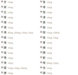 堂的同音字 