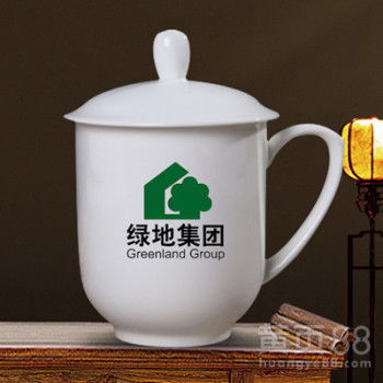 【景德镇陶瓷茶杯手绘青花瓷玲珑带盖泡茶办公大号家用老板杯子套装】-黄页88网