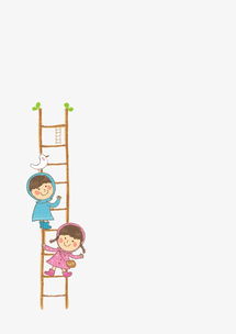 卡通娃娃爬梯子素材图片免费下载 高清装饰图案png 千库网 图片编号684700 