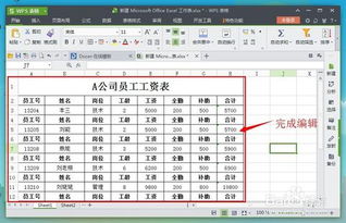 WPS表格如何隐藏行列与冻结窗口