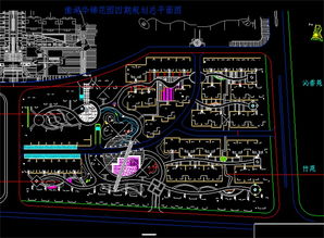 小区景观CAD布局设计图平面图下载 图片37.28MB CAD图纸大全 室内CAD图库 